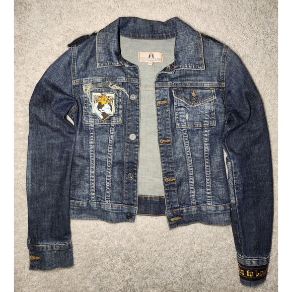 Juicy Couture Women’s Petite Small Denim Jacket NWOT Authentic Yes to Love - Picture 1 of 7